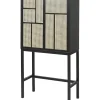 Design House Stockholm Air Cabinet, black/cane fra> Skænke