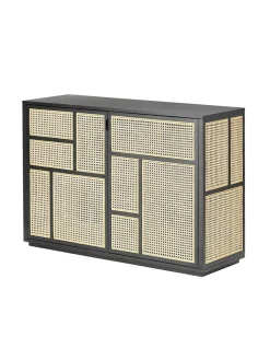 Design House Stockholm Air Sideboard, white/cane fra><noscript><img width=