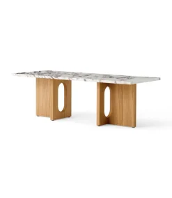 Audo Copenhagen Androgyne Lounge Table, Calacatta Viola / Wood fra> Sofaborde