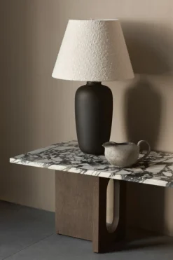 Audo Copenhagen Androgyne Lounge Table, Calacatta Viola / Wood fra> Sofaborde