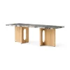 Audo Copenhagen Androgyne Lounge Table, grey galaxy marble/wood fra> Sofaborde
