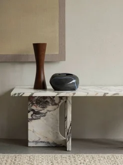 Audo Copenhagen Androgyne Lounge Table, grey galaxy marble/wood fra><noscript><img width=