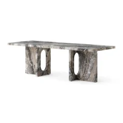 Audo Copenhagen Androgyne Lounge Table, grey galaxy marble/wood fra><noscript><img width=