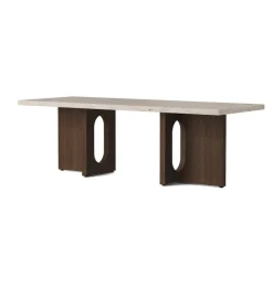 Audo Copenhagen Androgyne Lounge Table, grey galaxy marble/wood fra><noscript><img width=