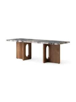 Audo Copenhagen Androgyne Lounge Table, grey galaxy marble/wood fra><noscript><img width=
