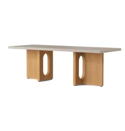 Audo Copenhagen Androgyne Lounge Table, Kunis Breccia / Wood fra> Sofaborde