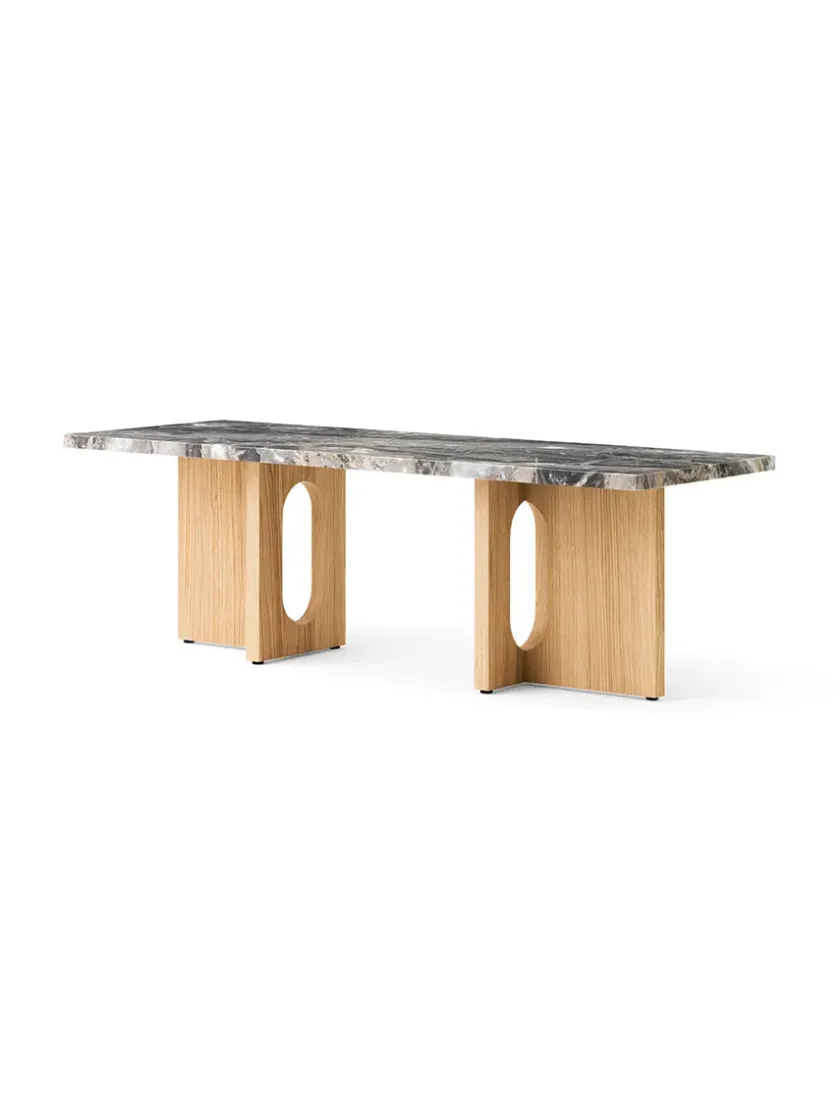 Audo Copenhagen Androgyne Lounge Table, Kunis Breccia / Wood fra> Sofaborde