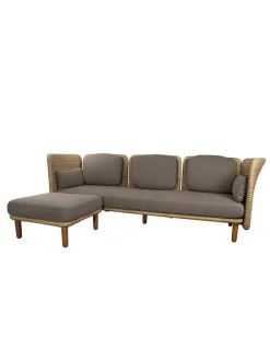 Cane-line Arch 3-pers. Sofa m. chaise longue fra> Udendørs Loungemøbler