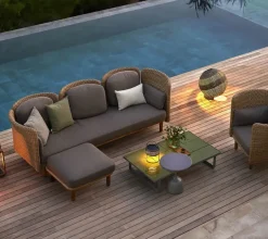 Cane-line Arch 3-pers. Sofa m. chaise longue fra><noscript><img width=