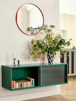 HAY Arcs Mirror Round, red fra><noscript><img width=