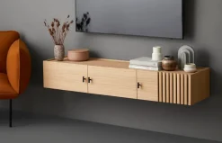 Woud Array Low Sideboard, wall-mounted fra><noscript><img width=