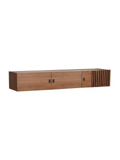 Woud Array Low Sideboard, wall-mounted fra><noscript><img width=