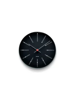 Arne Jacobsen Clocks Bankers club vægur af Arne Jacobsen i sort (Ø: 29)><noscript><img width=