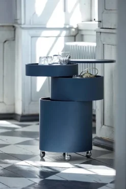 Verpan Barboy Sidebord, blå af Verner Panton> Sideborde Og Små Borde