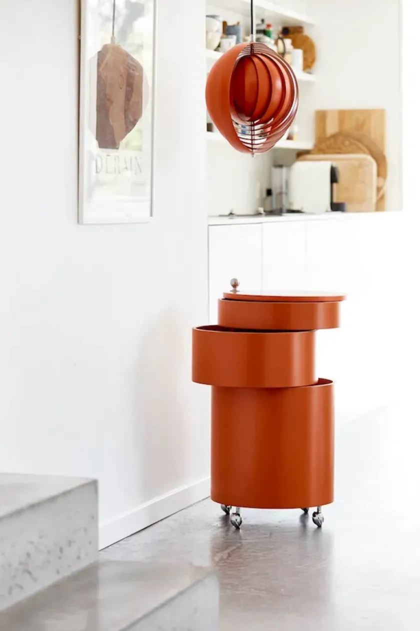 Verpan Barboy Sidebord, sort af Verner Panton> Sideborde Og Små Borde