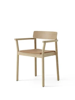 &Tradition Betty TK11 Spisebordsstol, eg/cognac læder fra> Spisebordsstole
