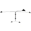 Editions Serge Mouille Big Wall Lamp w/5 Rotating Straight Arms af Serge Mouille> Væglamper|Spots