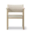 Fredericia Furniture BM62 Armstol, gjordeflet af Børge Mogensen> Spisebordsstole
