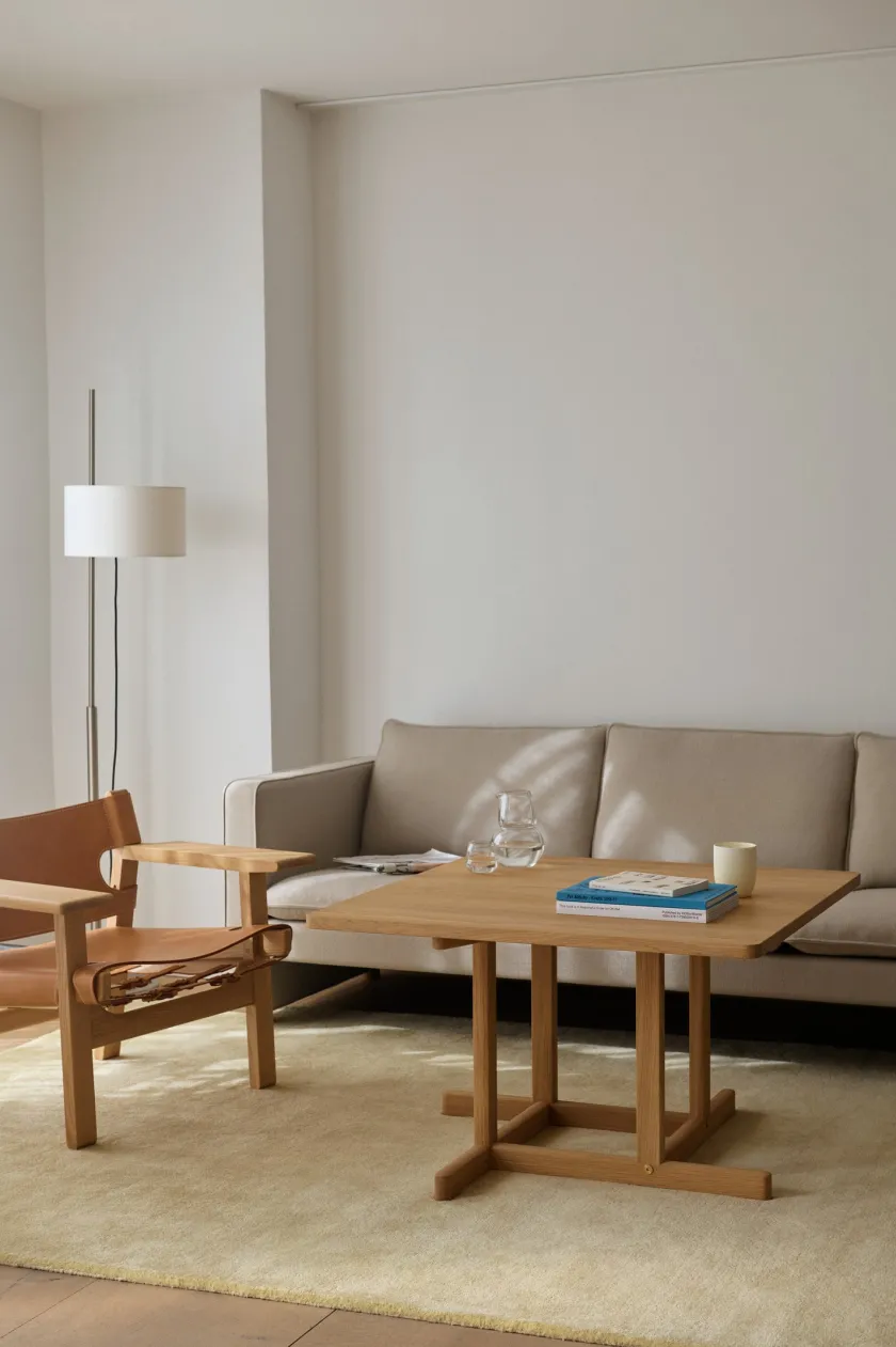 Fredericia Furniture BM80 Shaker sofabord, rundt af Børge Mogensen> Sofaborde