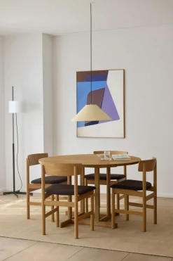 Fredericia Furniture BM80 Shaker spisebord, rundt af Børge Mogensen> Spiseborde