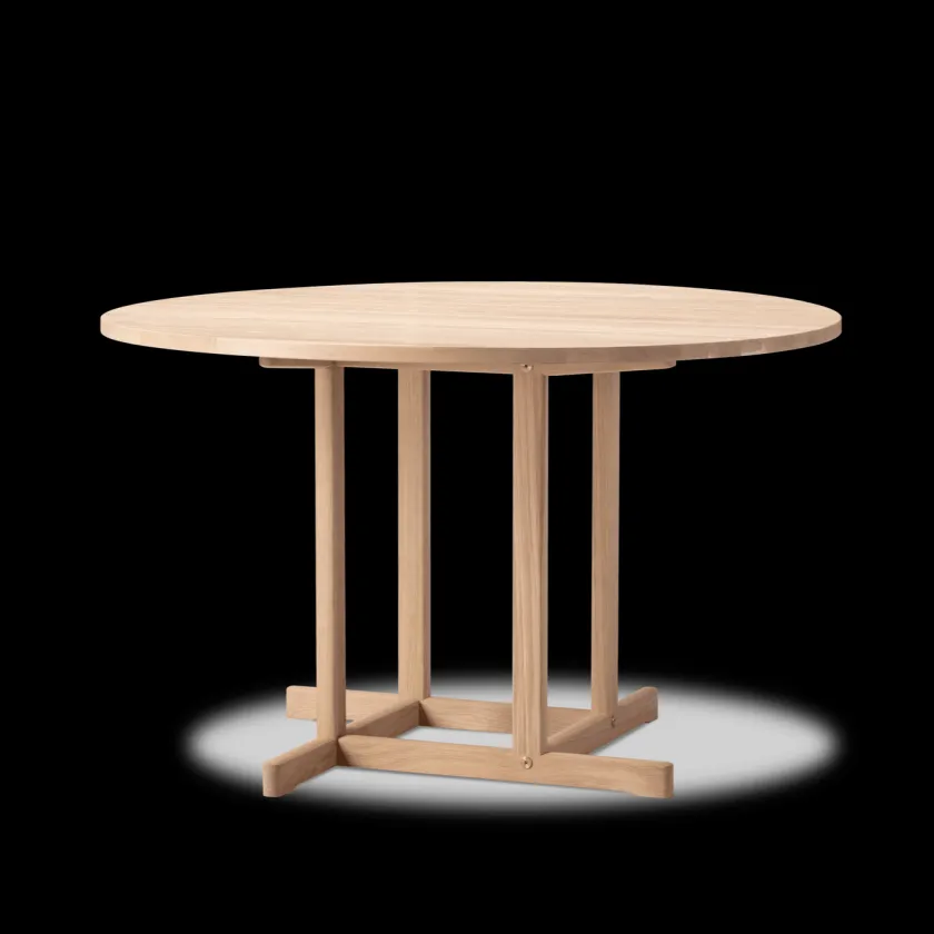 Fredericia Furniture BM80 Shaker spisebord, rundt af Børge Mogensen> Spiseborde