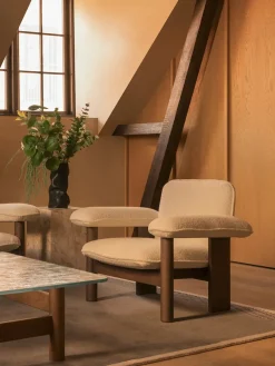 Audo Copenhagen Brasilia Lounge Chair, low back, sheepskin fra><noscript><img width=