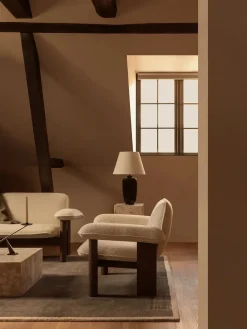 Audo Copenhagen Brasilia Lounge Chair, low back, sheepskin fra><noscript><img width=