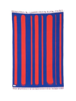 raawii Brush Plaid, blue/red fra> Puder Og Plaider