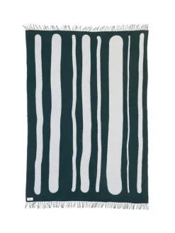 raawii Brush Plaid, green/porcelain fra> Puder Og Plaider