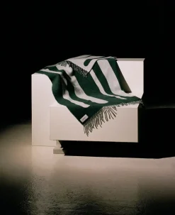 raawii Brush Plaid, green/porcelain fra> Puder Og Plaider