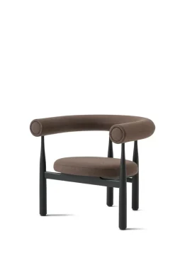 New Works Bukowski Loungestol, sort bøg fra> Loungestole|Lænestole
