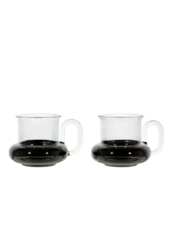 Tom Dixon Bump Tea Cups Black fra> Service