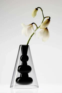 Tom Dixon Bump Vase Short Black fra><noscript><img width=