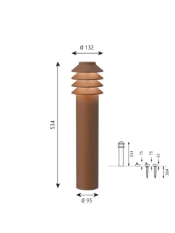Louis Poulsen Bysted Garden Corten, Høj fra><noscript><img width=