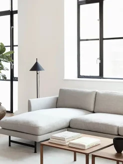 Fredericia Furniture Calmo 3-personers Sofa m. chaiselong, sunniva 717 fra> Sofaer