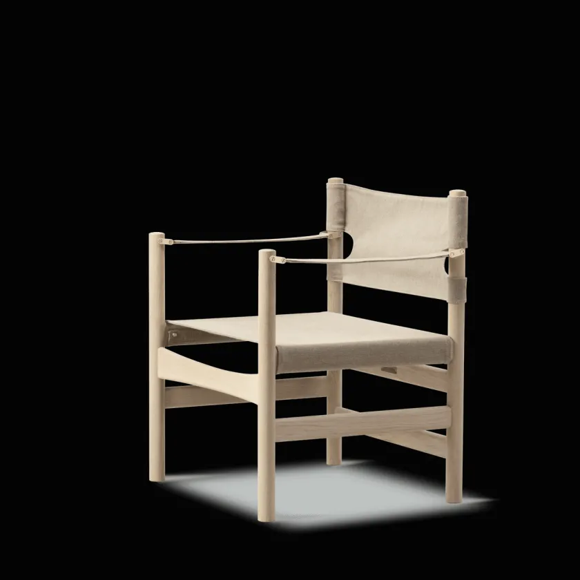 Fredericia Furniture Canvas 21 stol, lys olieret eg af Børge Mogensen> Lænestole