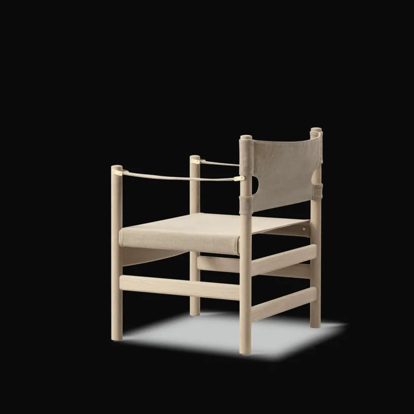 Fredericia Furniture Canvas 21 stol, lys olieret eg af Børge Mogensen> Lænestole