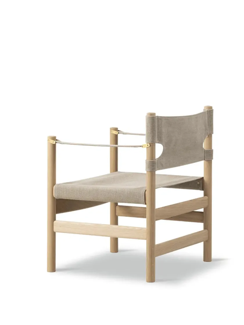 Fredericia Furniture Canvas 21 stol, lys olieret eg af Børge Mogensen> Lænestole