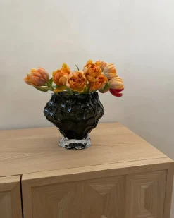 Hein Studio Canyon Vase Medium, new smoke fra> Vaser