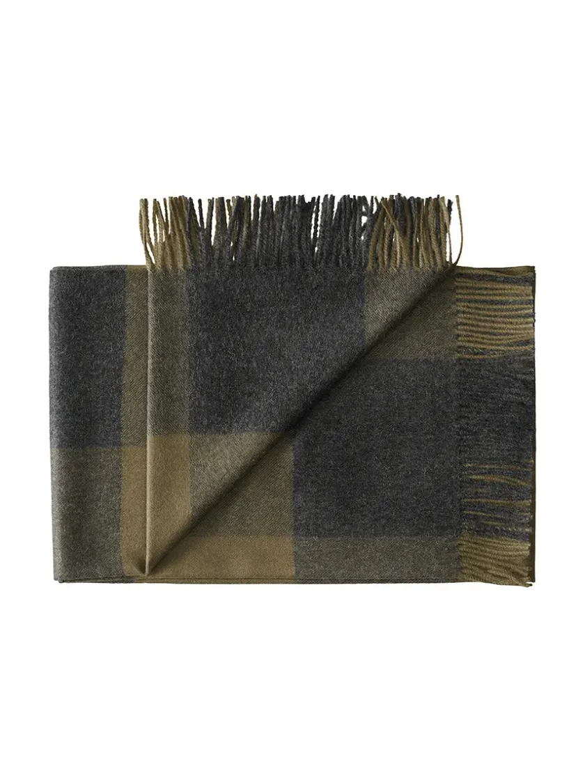 Silkeborg Uldspinderi Caracas Plaid, caramel fra> Puder Og Plaider