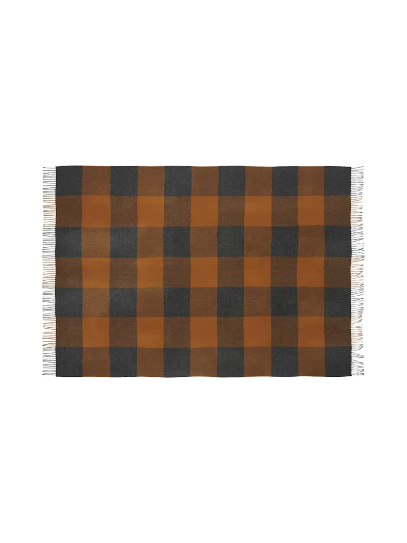Silkeborg Uldspinderi Caracas Plaid, rosewood fra> Puder Og Plaider