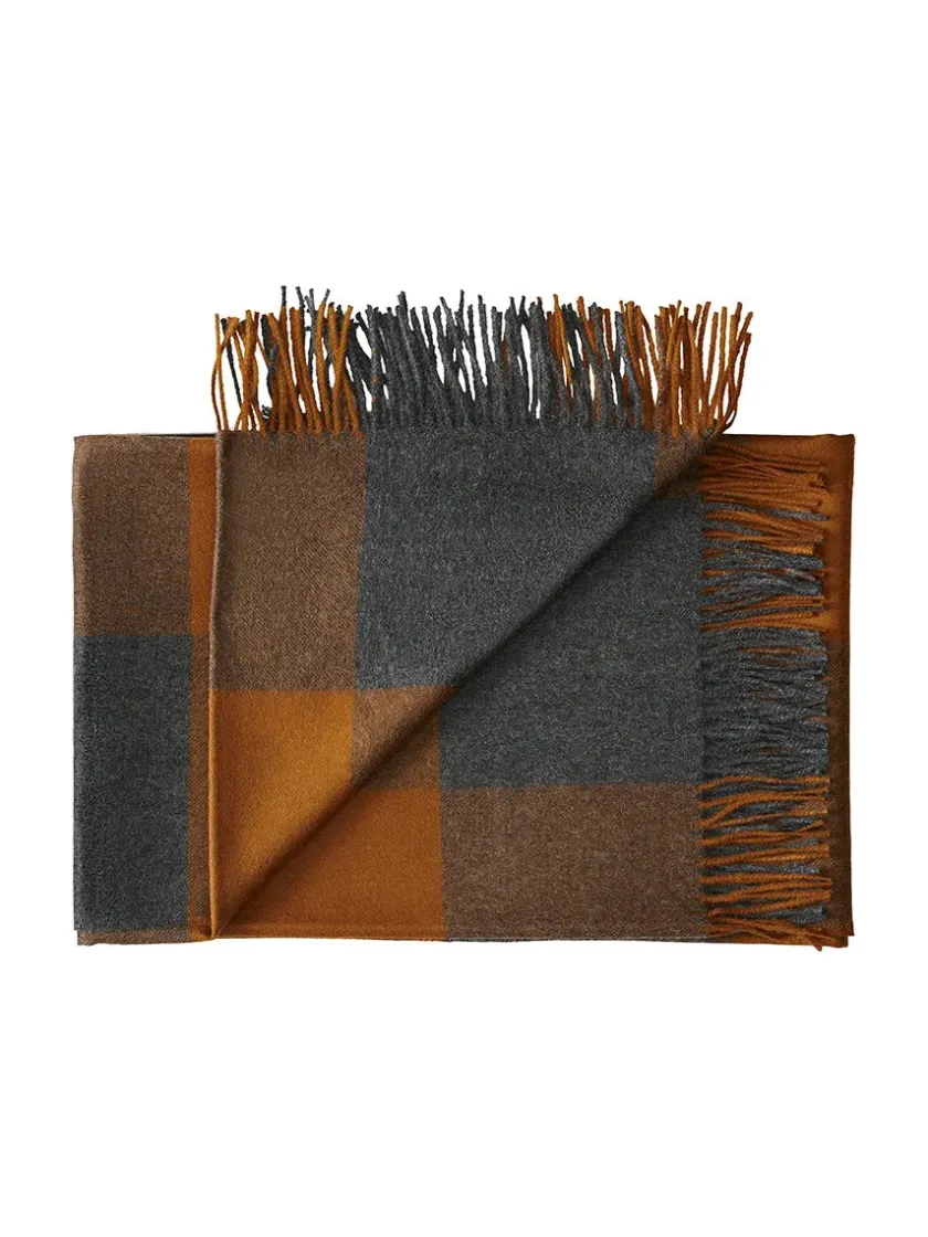 Silkeborg Uldspinderi Caracas Plaid, umber fra> Gaver Til Ham|Puder Og Plaider