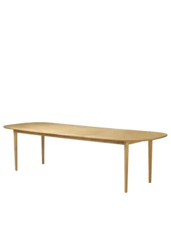 FDB Møbler C63E Bjørk Spisebord inkl. 2 Tillægsplader, olieret eg fra><noscript><img width=