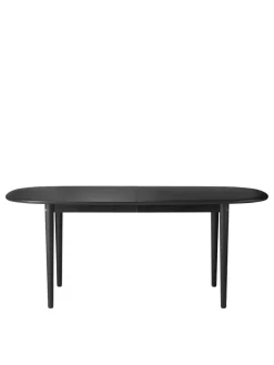 FDB Møbler C63E Bjørk Spisebord inkl. 2 Tillægsplader, sortmalet eg fra><noscript><img width=