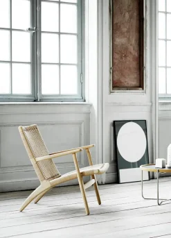 Carl Hansen & Søn CH25 Loungestol, eg olie af Hans J. Wegner><noscript><img width=