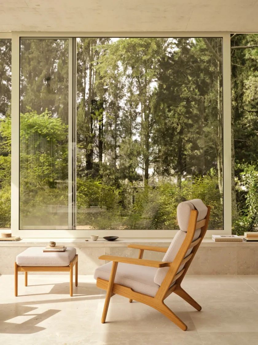 Carl Hansen & Søn CH291 loungestol, eg olie af Hans J. Wegner> Loungestole|Lænestole