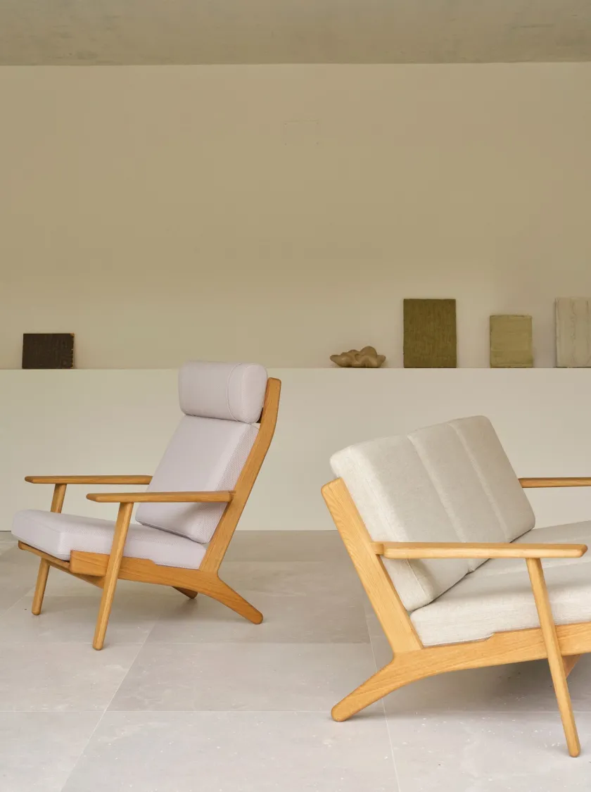 Carl Hansen & Søn CH291 loungestol, eg olie af Hans J. Wegner> Loungestole|Lænestole