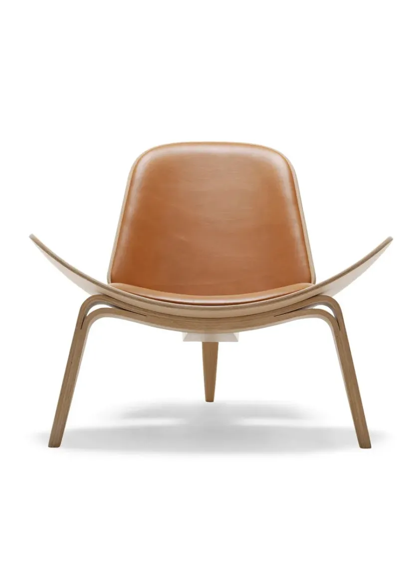 Carl Hansen & Søn CH07 Skalstol, eg olie/Loke 7748 af Hans J. Wegner> Loungestole|Lænestole