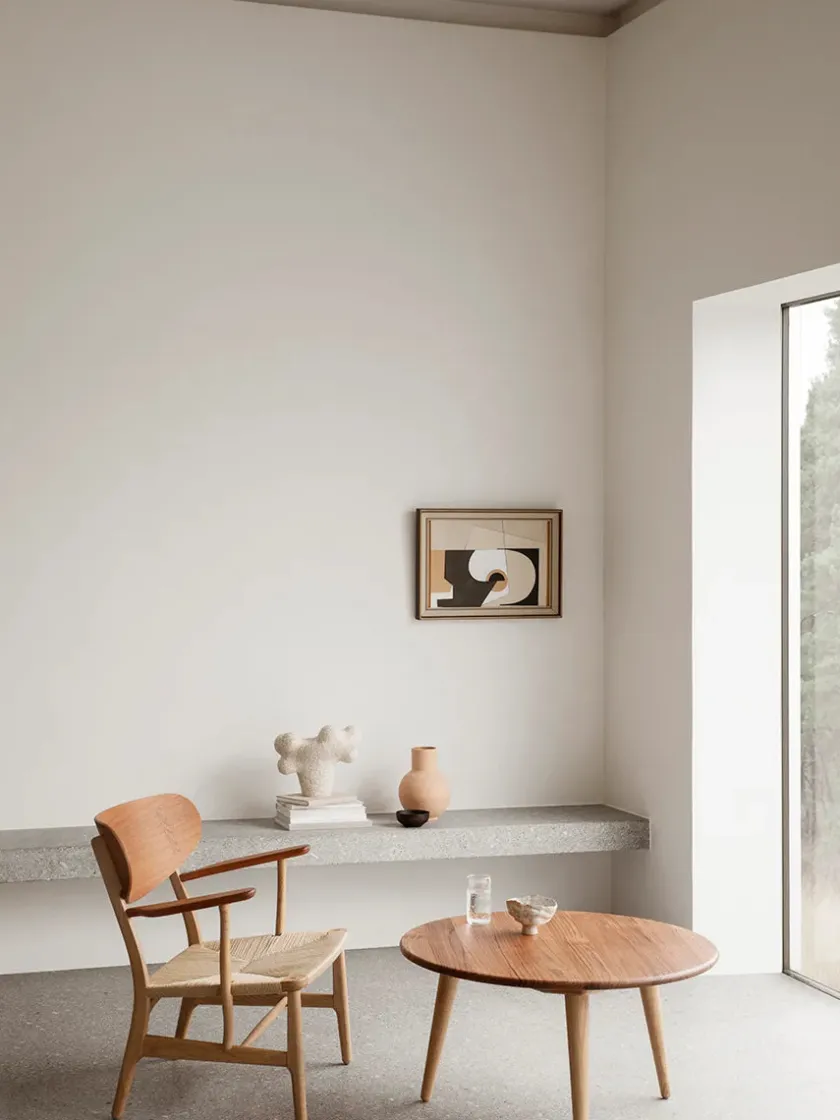 Carl Hansen & Søn CH008 Sofabord, olieret teak/eg af Hans J. Wegner> Sofaborde