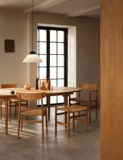 Carl Hansen & Søn CH23 Spisestol, eg hvidolie af Hans J. Wegner><noscript><img width=